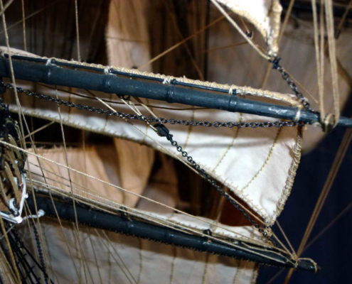 Complessità del rigging e delle manovre del Cutty Sark